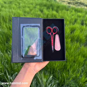 Professional Box packaging Embroidery Scissors Suppliers Custom Color <b>Threading</b> Shears Wholesale Knitting Scissors with Sheath - Product Image 2