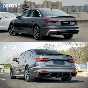 Alerón Trasero de Fibra de Carbono Seca PANAVIS para Audi A4 S4 B9 B9.5 2018-2024 - Product Image 2