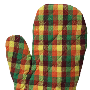 100% Cotton <b>Simple</b> and Beautiful checkered Oven Mitt for Kitchen and Oven Use Oven Mitt Manufacturer in India. - Product Image 4