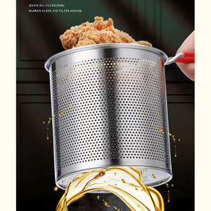 Friggitrice a <span class=keywords><strong>gas</strong></span> professionale in acciaio inossidabile per uso domestico con cestello per pollo e pentole con filtro - Product Image 4
