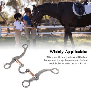 Mors de cheval en cuivre de haute qualité, contrôle doux, antirouille, conception durable pour l'équitation professionnelle et l'entraînement équestre - Product Image 4