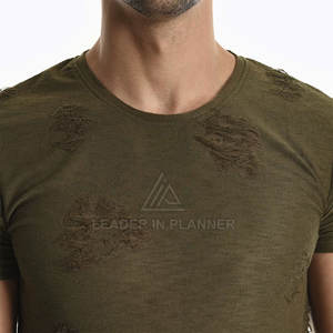 Camiseta al por Mayor para Hombre, 100% Algodón, Diseño Personalizado, Logotipo OEM, Color Personalizado, Diseño Desgastado - Product Image 6