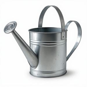 Premium Galvanized Watering Can Designed For Efficient <b>Garden</b> Watering With Durable Rust Resistant Metal Construction - Product Image 1