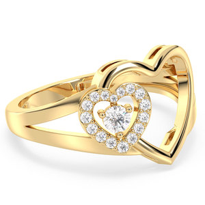 แหวนแต่งงาน REYES คุณภาพสูง เงินแท้ 925 พร้อมใบรับรอง GRA ประดับโมอิสซาไนต์ ดีไซน์ดั้งเดิม ของขวัญแต่งงาน เครื่องประดับชั้นดี - Product Image 3