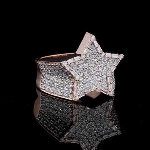 Premium 925 Sterling Silver Bezel Set Hiphop Moissanite Ring Bridal Engagement Anniversary Jewelry <b>Gift</b> <b>for</b> Women <b>Men</b> - Product Image 5