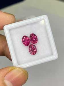 Turmalina Rosa Natural, Corte Ovalado, Par de Piedras Preciosas Sueltas, Facetadas, Alta Claridad, para Joyería, Venta al Por Mayor - Product Image 2