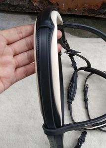 บังเหียนม้าหนังแท้ ทนทาน ปรับขนาดได้ อุปกรณ์ขี่ม้าระดับมืออาชีพ ราคาขายส่งที่ดีที่สุด - Product Image 5