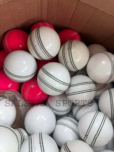 Wholesale <b>White</b> Pink Color Leather Club <b>Cricket</b> Ball 156GM Club League Balls Club <b>Cricket</b> Custom Logo Promotional Direct Factory - Product Image 6