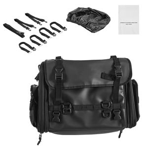 Borsa da Sella per Moto 40-60L Espandibile, Borsa Serbatoio Impermeabile con Copertura Antipioggia per Sport all'Aperto, Accessorio Pieghevole per Motocicletta - Product Image 1