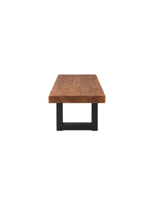 Modern Minimalist Solid Wood <b>Coffee</b> <b>Table</b> With <b>Metal</b> <b>Legs</b> Living for Room Furniture Handmade Solid Top - Product Image 3
