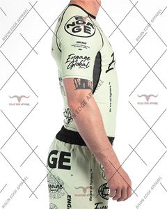 Haut de compression à manches courtes pour homme, séchage rapide, imprimé par sublimation, pour entraînement athlétique, MMA et grappling - Product Image 4