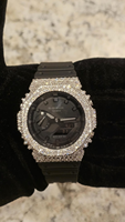 Montre pour homme Starspire Jewels, design personnalisé, G Sho, diamant Moissanite VVS, lunette en laiton argenté, style Hip Hop, luxe