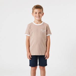 Camiseta Ringer Unisex para Niños al por Mayor, Cuello Redondo, Manga Corta, Algodón Jersey, Color Personalizado Disponible, Logotipo Bordado Personalizado - Product Image 1