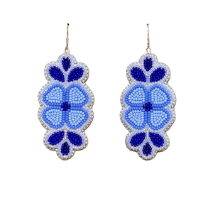 Par de abalorios hechos a mano con diseño floral, clásico, ligero, elegante y perfecto para ropa étnica, por MULTI CRAFT - Product Image 4