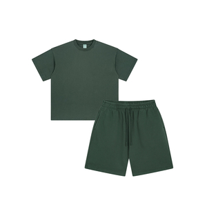 Ensembles de sport d'été pour hommes 2026 : T-shirt et short en polyester, ensemble deux pièces personnalisable avec logo, vente en gros de tenues de sport - Product Image 3