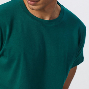 T-shirts décontractés pour hommes de haute qualité, 100% coton, séchage rapide, design uni, logo personnalisable, respirant, pour la salle de sport et l'entraînement - Product Image 6