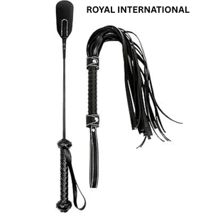 Fusta Profesional de Cuero para Montar a Caballo, Hecha a Mano, para Entrenamiento Ecuestre, con Mango Trenzado, Duradera, para Caballos - Product Image 1