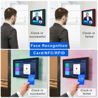 Monitor de Pantalla Táctil IPS WiFi RJ45 OEM, Panel de Control de Tablet Android para Pared, para Publicidad y Reserva de Salas de Reuniones