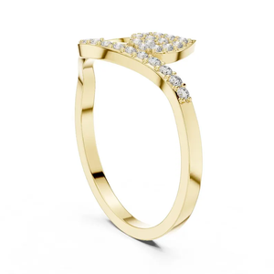 Anillo de Diamantes de Oro Amarillo de 14K con Corte Brillante Redondo de 1 Quilate, Claridad VS1, Color F, Estilo Romántico, Certificado IGI, Anillo Solitario - Product Image 2