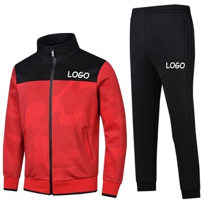 Survêtement de jogging et d'entraînement pour homme à manches longues, personnalisé avec logo OEM, uni, entièrement zippé, pour fitness et course à pied, avec fermeture éclair intégrale, vêtements de sport pour homme - Product Image 6