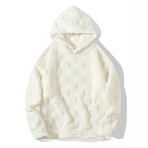 Sudadera con Capucha para Hombre, Tendencia 2026, Sudadera de Forro Polar, Talla Grande, Color Sólido, Informal, para Invierno, con Bolsillo, Gris, Negro, Blanco - Product Image 6