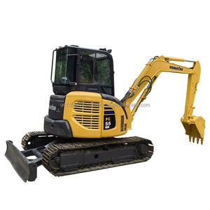 Excavadora Hidráulica Usada Komatsu PC55 Mini de 5.5 Toneladas, Original de Japón, 2018-2022, Probada e Inspeccionada, en Buenas Condiciones, con Motor y Bomba - Product Image 1