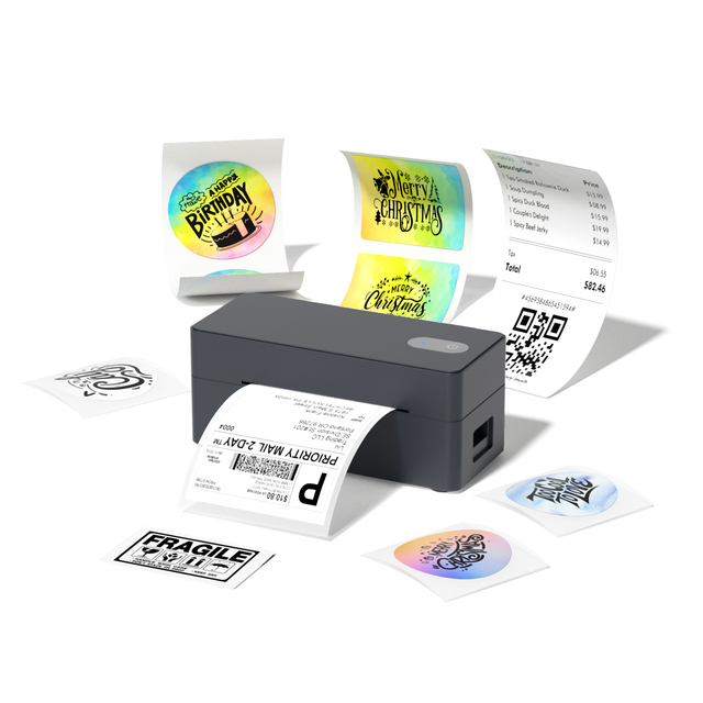 4x6 Thermal Labels Printer Address Mailing Shipping for Packages Envelopes Direct Thermal for Warehouse Logistics Retail