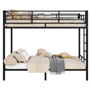 Robusta Struttura Letto Pieghevole in Acciaio Twin XL con Sponde Alte e Scala Laterale - per Uso in Palestra - Product Image 5