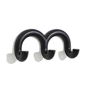 Gancho de hierro con acabado en polvo negro mate en forma de J para colgar en la pared, organizador de ropa, organizador de llaves, para armario. - Product Image 6