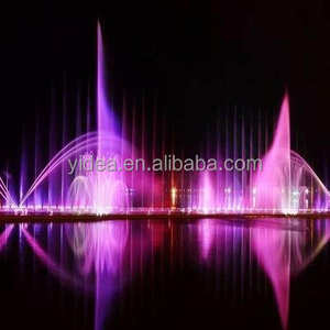 Fuente de Agua Profesional para Exteriores Horticlub, Fuente Artificial Grande para Piscina, con Luces LED, Agua Danzante Musical, Estilo Moderno, Acero Inoxidable - Product Image 5