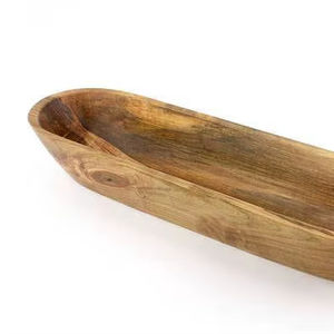 Tazón de madera hecho a mano, calidad artesanal para una colección de vajilla premium, elegante decoración de mesa, hogares con estilo, cocinas modernas - Product Image 1