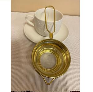 Handcrafted Pure Brass Tea Strainer For Gift Vintage Look Brass Tea Strainer For Tea Serving for home kitchen at cheap price - Product Image 1