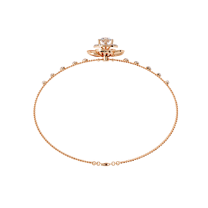 Bracelet en or blanc 10 carats pour femme, diamant rond taille brillant, diamant de laboratoire certifié GIA, bijoux de mariage classiques - Product Image 3