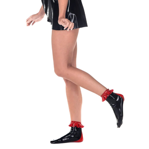 <b>Black</b> opaque five-toe <b>socks</b> <b>Women's</b> spandex polyester <b>socks</b> Knitted fashion footwear <b>socks</b> - Product Image 5