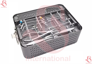 Kit d'instruments chirurgicaux orthopédiques pour traumatismes à gros fragments, en acier inoxydable, certifié CE, réutilisable, garantie 2 ans, pour la vente en gros aux vétérinaires - BISONS - Product Image 4