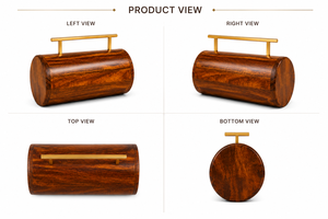 Modern Wooden Hanging <b>Tissue</b> Box Cover Round Horizontal Geometric Decorative Holder for <b>Wedding</b> Living Room Desktop Accessory - Product Image 4