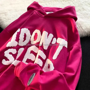 Sudadera con capucha de hombre de gran tamaño de peso pesado de 500g/m2 personalizada para estampado de hojaldre 100% algodón Sudadera con capucha de felpa francesa para venta directa de invierno - Product Image 4