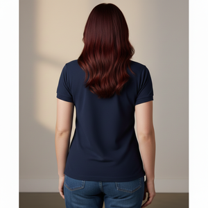 Camisa de Golf Casual Estampada para Mujer, Antiarrugas, Antibolitas, con Botones y Cuello, Uniforme, Venta al Por Mayor OEM - Product Image 2