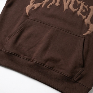 Sweat-shirt à capuche en molleton pour homme, broderie 3D personnalisée, coton, hiver, épais, surdimensionné, haute qualité - Product Image 6