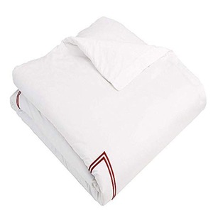 Housse de couette en coton blanc 400TC, style classique brodé, pour toutes les saisons, usage domestique, lavable en machine - Product Image 4