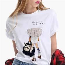 Camisetas de Poliéster Estampadas para Mujer, Blusas Bonitas con Cuello Redondo y Manga Corta, Tops de Spandex Baratos - Product Image 3