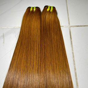 Cheveux vierges vietnamiens super double tirés, couleur gingembre, cheveux lisses, pour femmes, vente en gros, prix d'usine abordable - Product Image 4
