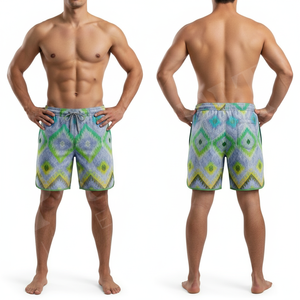 Shorts d'été décontractés pour hommes, personnalisables, à séchage rapide, taille élastique avec cordon de serrage, légers et respirants, vente chaude, OEM ODM - Product Image 3