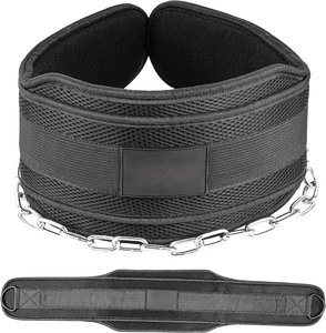 Dipping <b>belt</b> for gymnastic strength training ergonomic leather dipping <b>belt</b> for back safety - Product Image 2