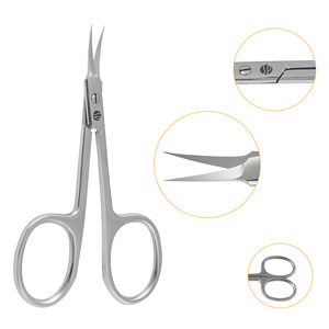 Tijeras para Cutículas Curvas de Acero Inoxidable, Ecológicas, Duraderas, con Cuchillas Afiladas, Manicura Stahlmann Pro, Plegables para Niños - Product Image 5