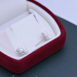 Pendientes de Botón de 8-9 mm con Forma de Fragmento Galáctico, Color Azul Claro Eléctrico, Estilo Agua Oceánica, Artesanía en Oro K, Accesorio de Moda - Product Image 1