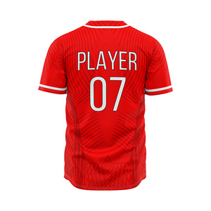 Custom <b>Baseball</b> Jerseys Digital Printing Custom Logo Short Sleeve Full Button Breathable Quick Dry Plus Size Softball Jerseys - Product Image 2