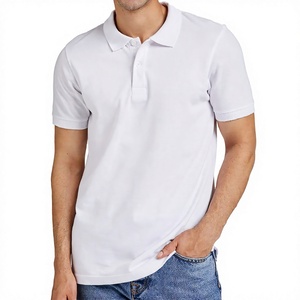 Polo homme personnalisé de qualité supérieure, blanc, manches courtes, coton piqué, polo de golf, uniforme décontracté pour le travail, polo pour l'été - Product Image 2