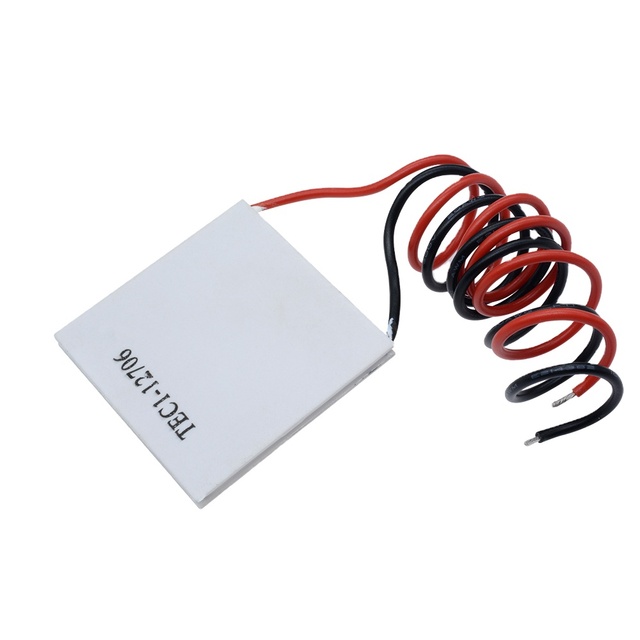 TEC1-12706 12V 6A Thermoelectric Cooler Peltier Heatsink Plate Module 40x40x3.6mm 50-60W Cooling Power