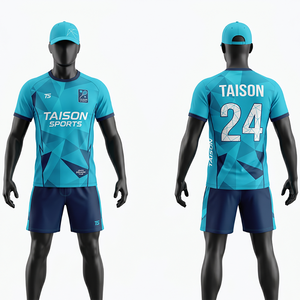 เสื้อสควอชแบบซับลิเมชั่นสั่งทำพิเศษ 180 GSM ผ้าโพลีเอสเตอร์อินเตอร์ล็อค สีน้ำเงินกรมท่า แถบข้างสำหรับทีม พร้อมโลโก้แบบรีดร้อน - Product Image 2
